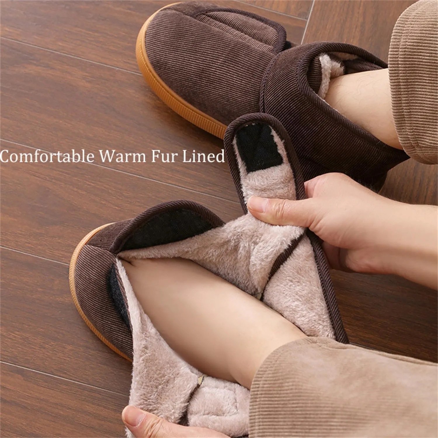 Diabetic Shoes for Women Wide Width, Warm Winter Boots for Elderly, Shoes for Edema and Swollen Feet Women Men