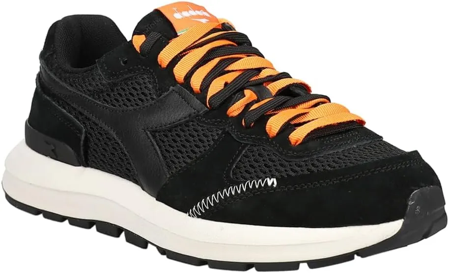 Diadora Womens Kmaro 42 Pigskin Wax Lace Up Sneakers Shoes Casual - Black