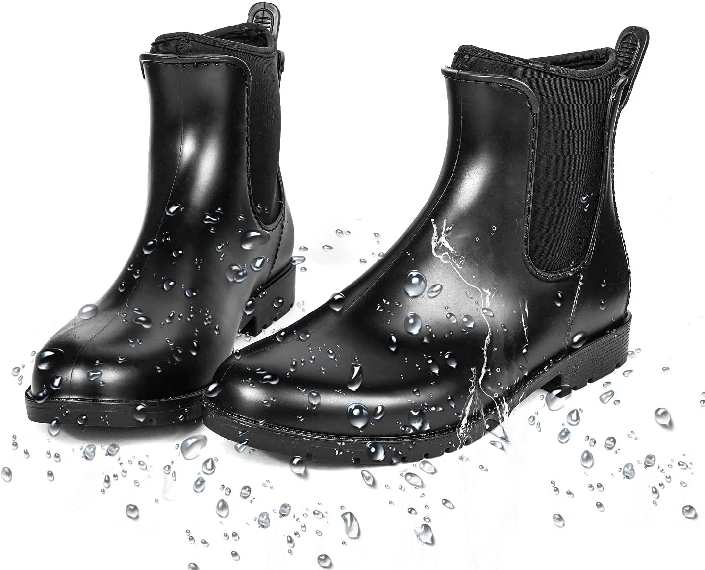 DKSUKO Snow Women's Warm Chelsea Ankle Winter Rain Boots