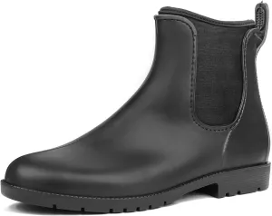 DKSUKO Snow Women's Warm Chelsea Ankle Winter Rain Boots