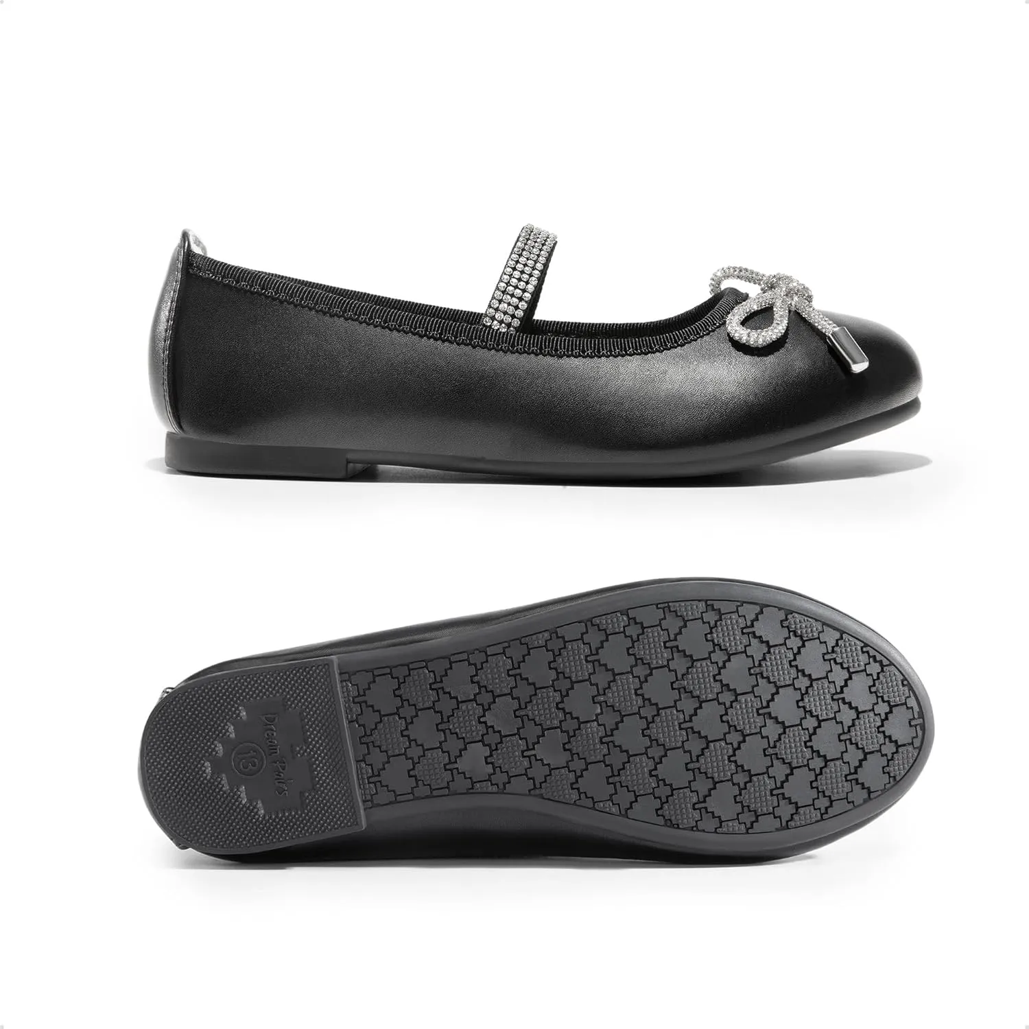 DREAM PAIRS Girls Dress Shoes Slip-on Flower Girl Ballet Flats for Party, Wedding, Performance, Prom, Graduation