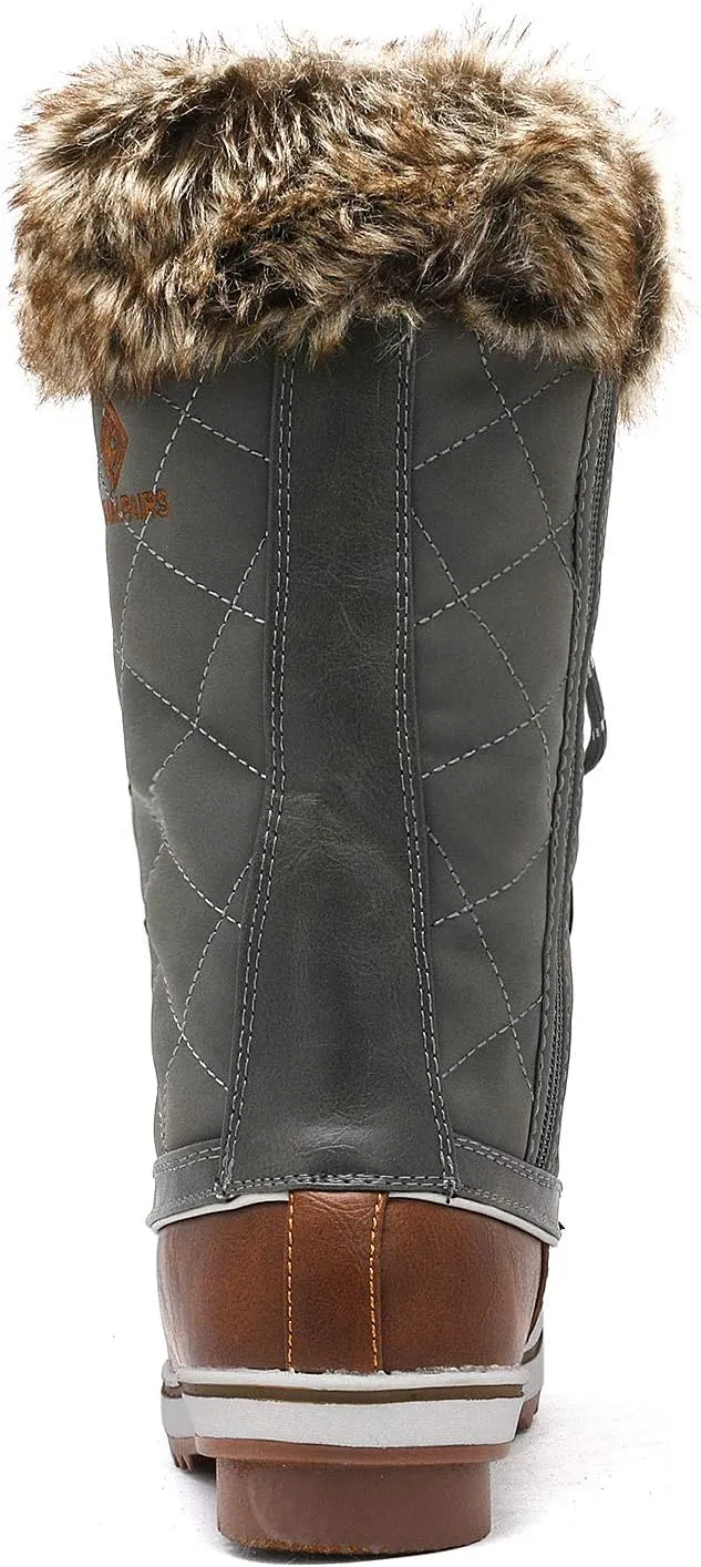 DREAM PAIRS Women's River_1 Mid Calf Waterproof Winter Snow Boots