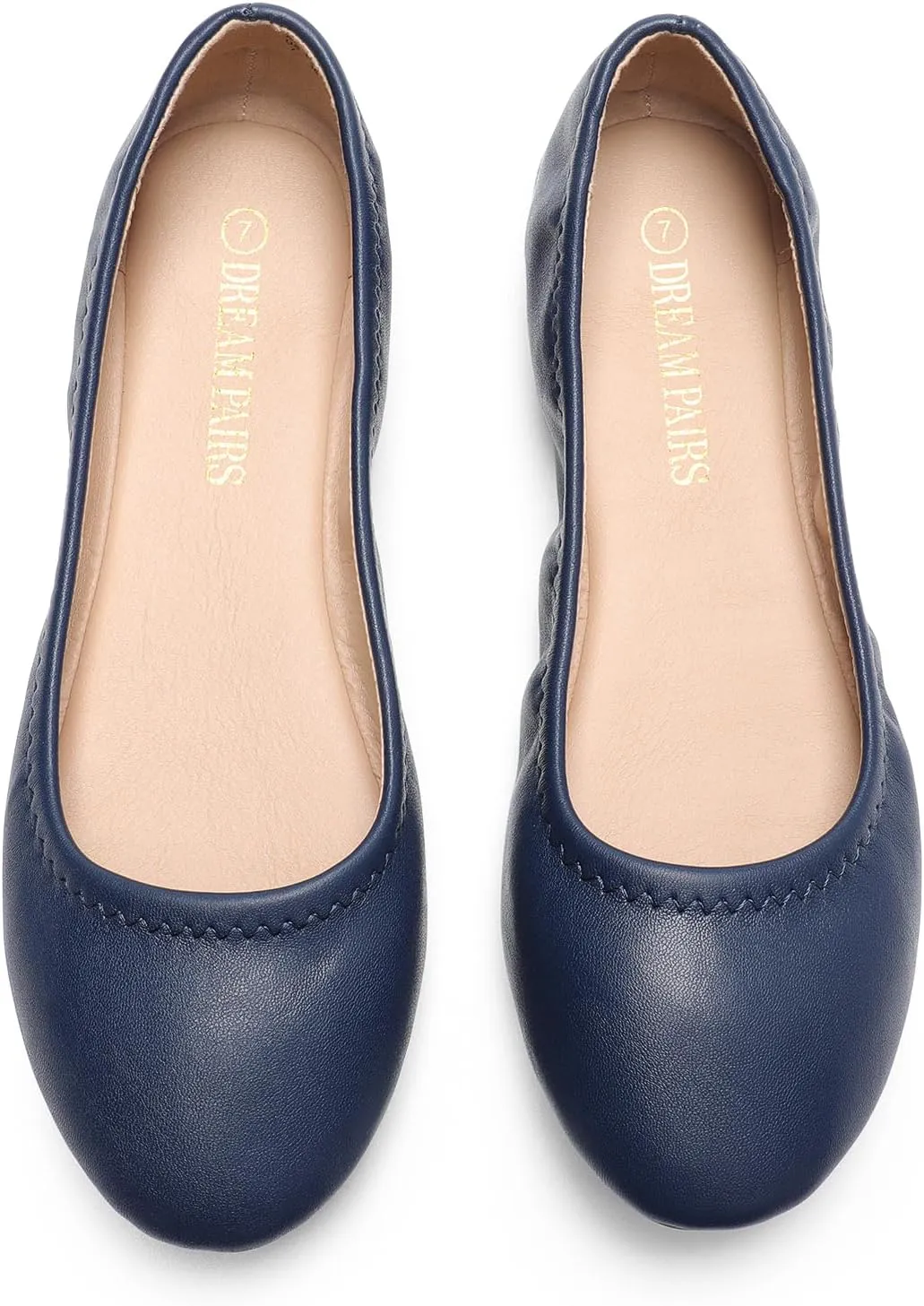 DREAM PAIRS Women's Sole-Happy Ballerina Walking Flats Shoes