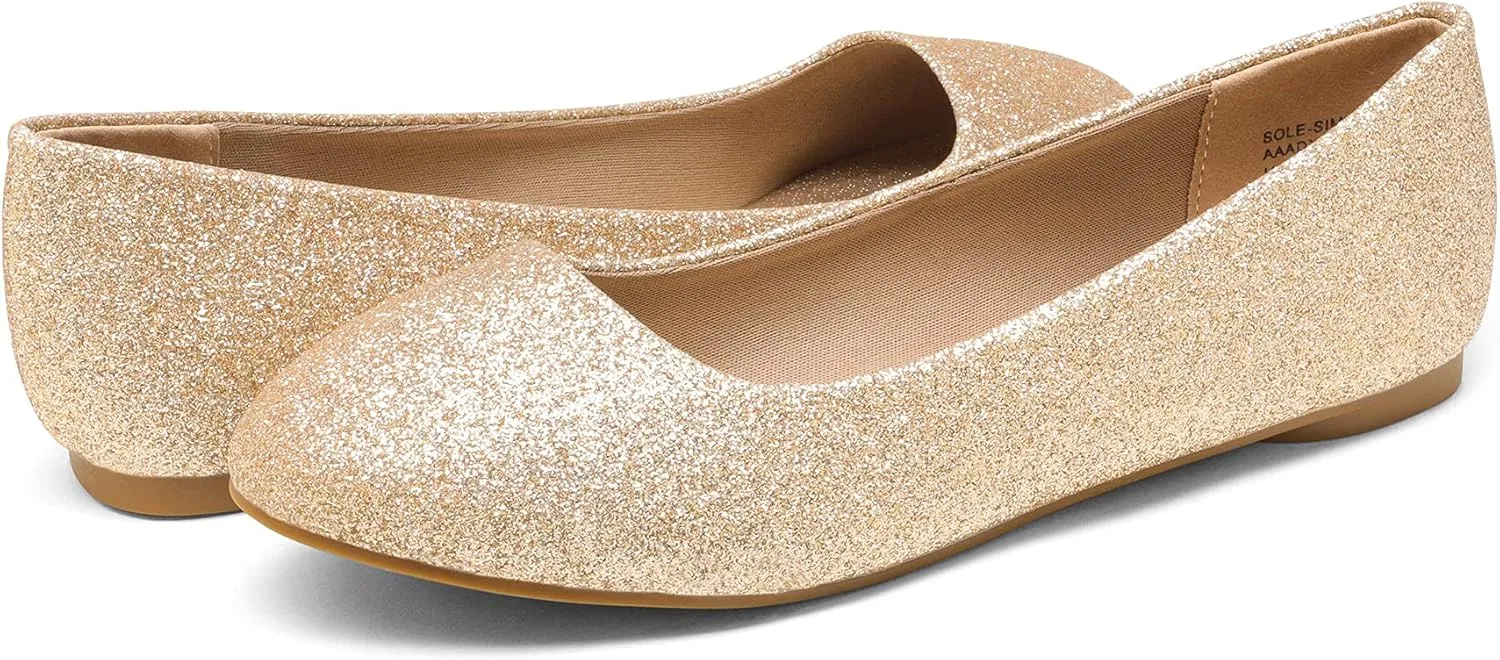DREAM PAIRS Women's Sole-Simple Ballerina Walking Flats Shoes