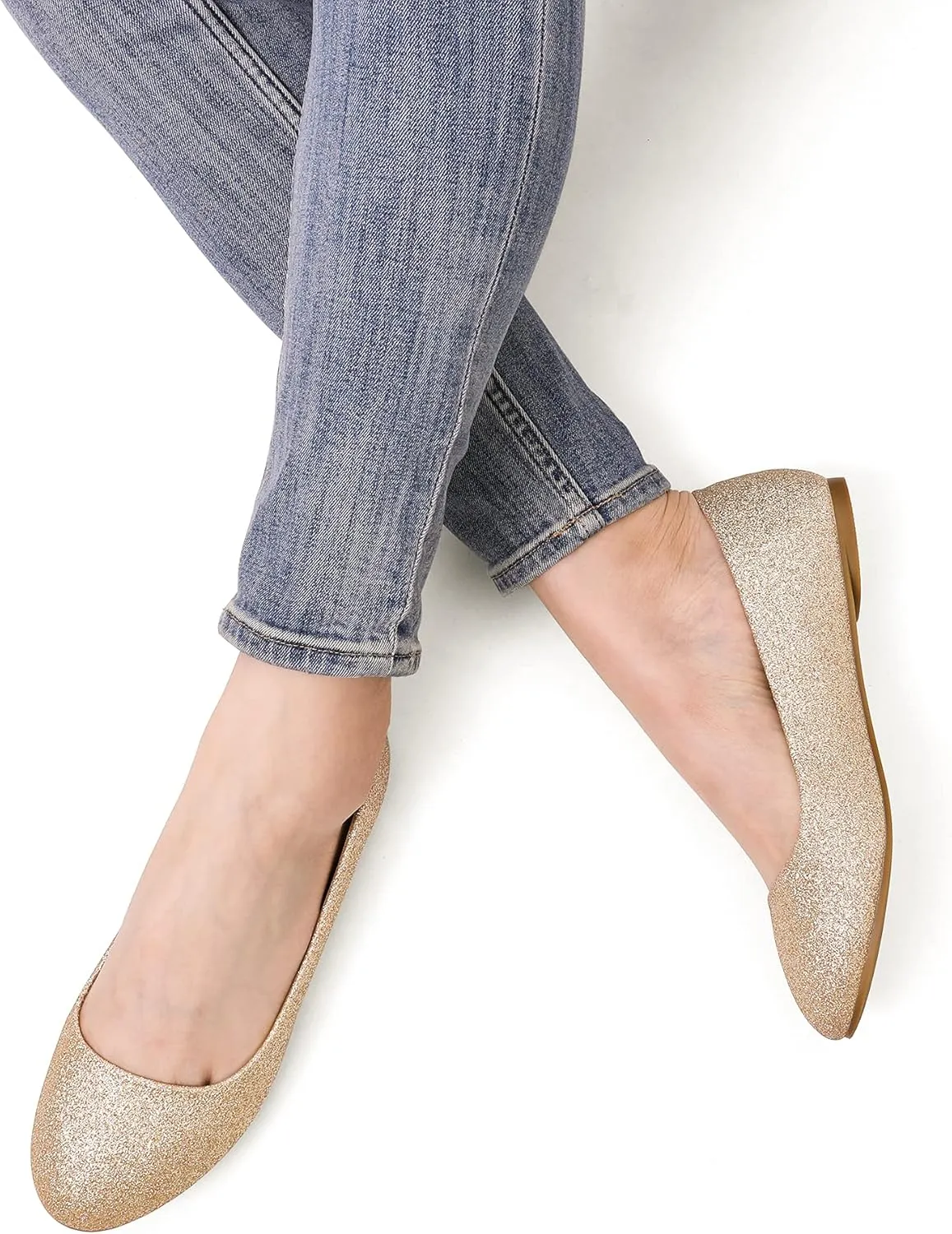 DREAM PAIRS Women's Sole-Simple Ballerina Walking Flats Shoes