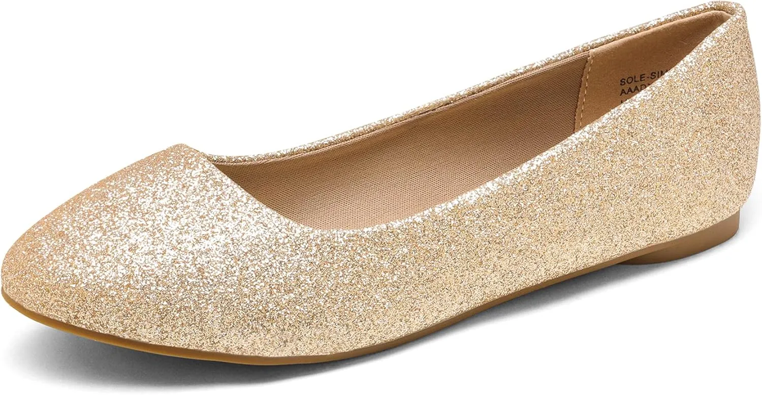 DREAM PAIRS Women's Sole-Simple Ballerina Walking Flats Shoes