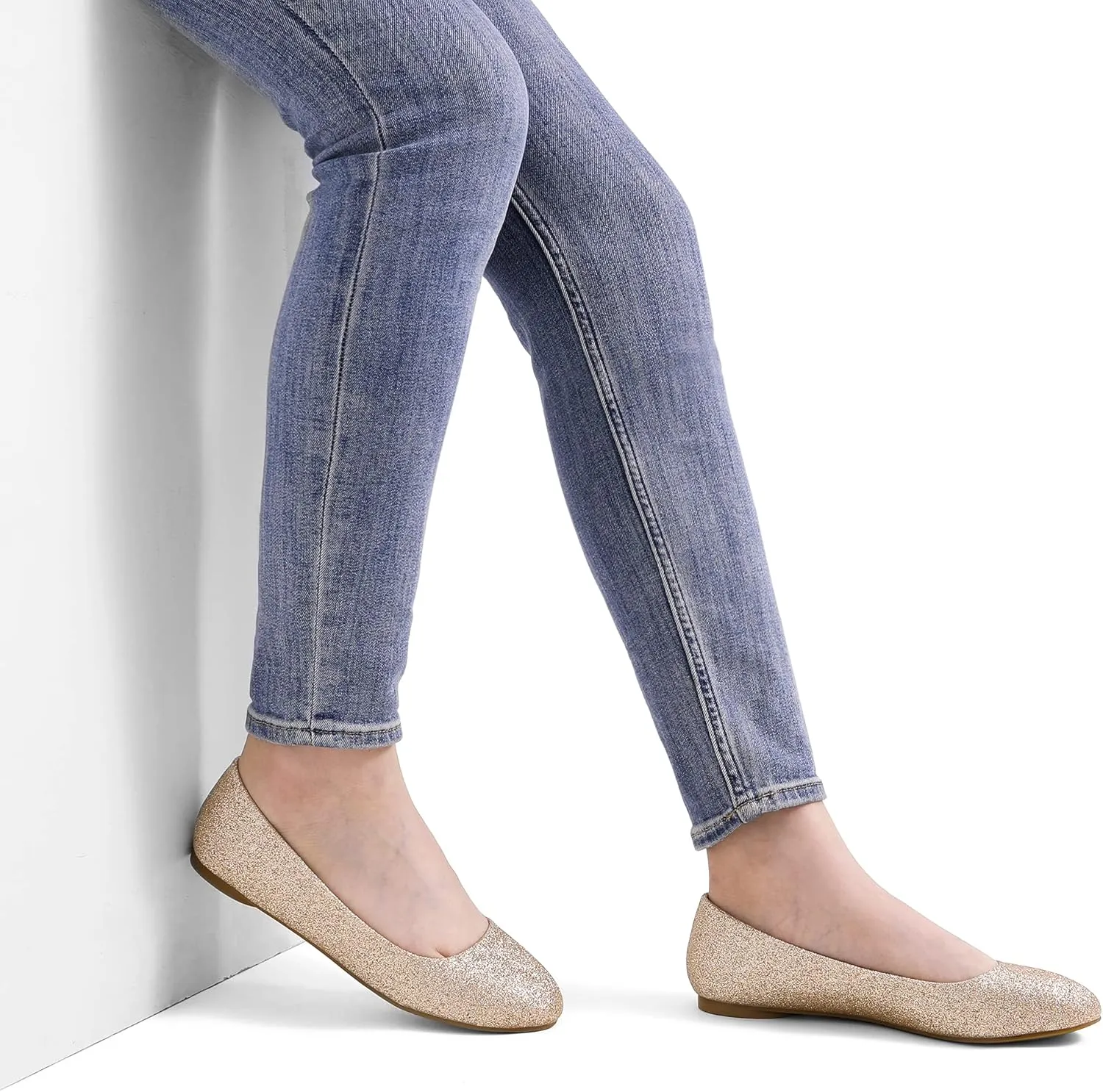 DREAM PAIRS Women's Sole-Simple Ballerina Walking Flats Shoes