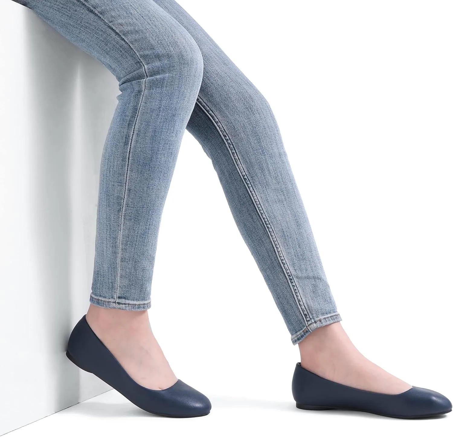 DREAM PAIRS Women's Sole-Simple Ballerina Walking Flats Shoes