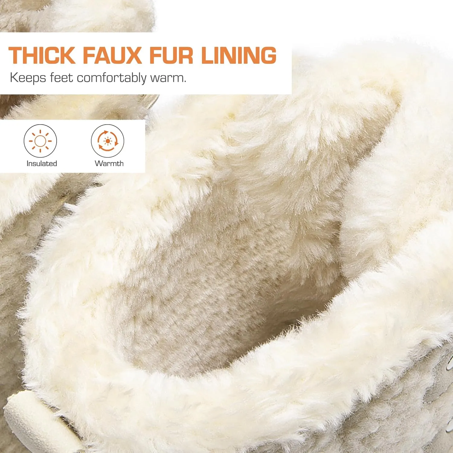 DREAM PAIRS Womens Winter Boots Cozy Faux Fur Anti-Slip Snow Boots Lace Up Comfort Stylish Ankle Booties for Cold Weather City Walk