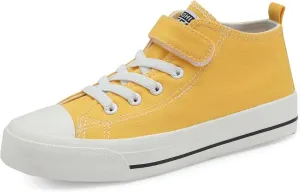 DSWED Toddler Little Kid Sneakers Boys and Girls Canvas Shoes High Top Casual Lightweight Classic Adjustable Strap Sneakers