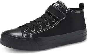 DSWED Toddler Little Kid Sneakers Boys and Girls Canvas Shoes High Top Casual Lightweight Classic Adjustable Strap Sneakers