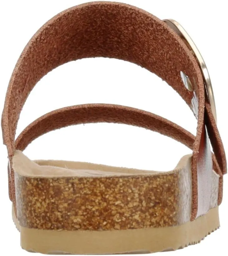 Elena - Women's Casual Two Strap Slip-On Footbed Sandals