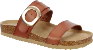 Elena - Women's Casual Two Strap Slip-On Footbed Sandals