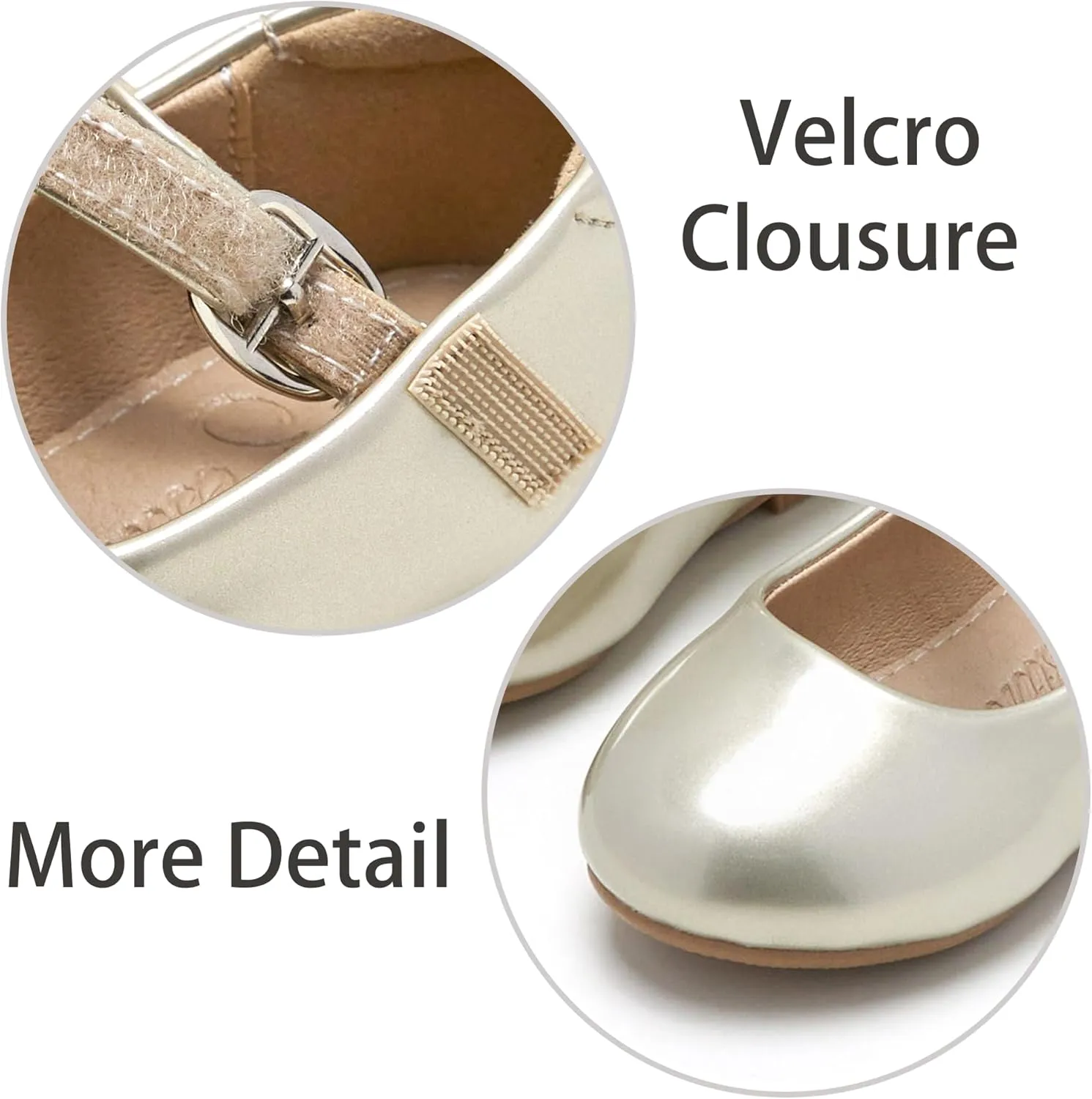 ESTINE Toddler Little Girls Ballet Shoes Baby Kids Princess Dress Wedding Strap Mary Jane Flats