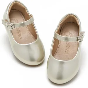 ESTINE Toddler Little Girls Ballet Shoes Baby Kids Princess Dress Wedding Strap Mary Jane Flats