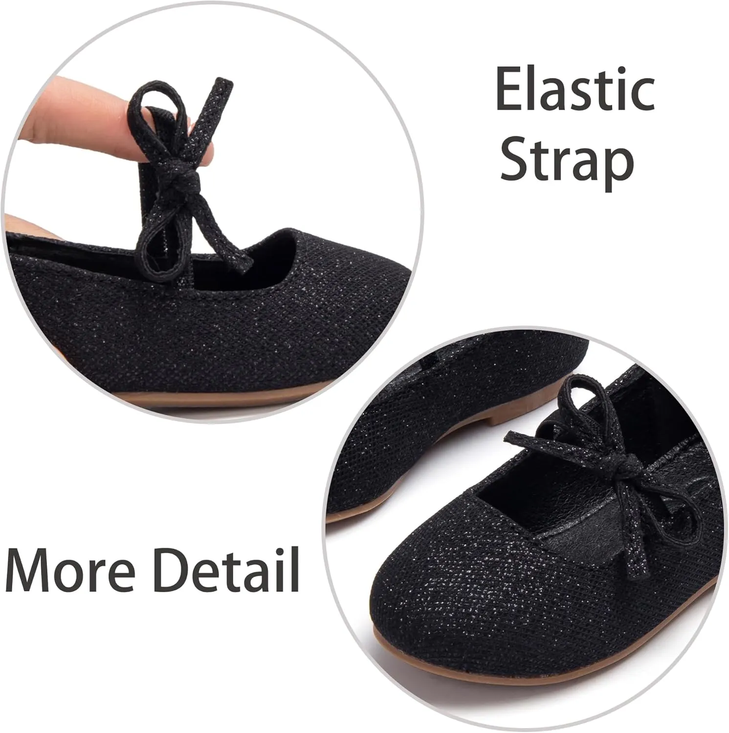 ESTINE Toddler Little Girls Ballet Shoes Baby Kids Princess Dress Wedding Strap Mary Jane Flats