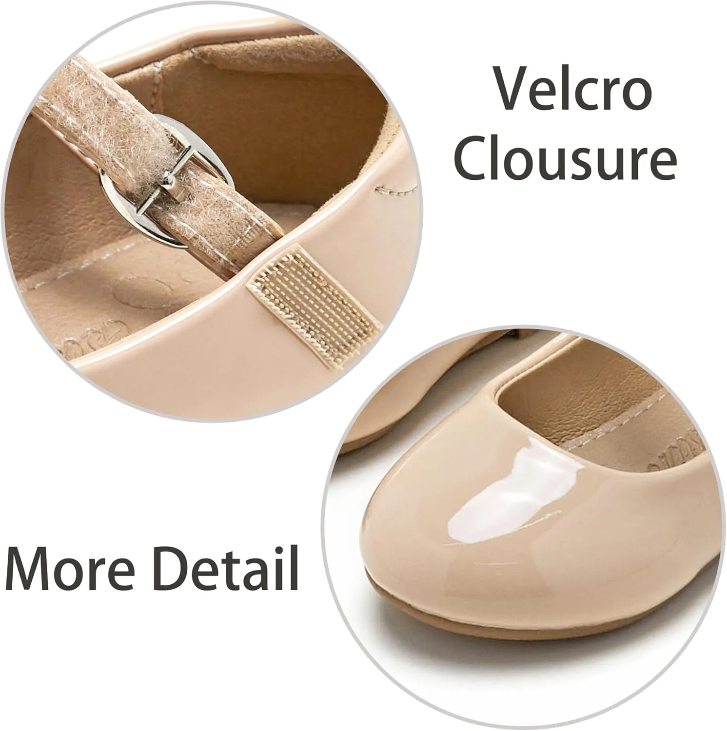 ESTINE Toddler Little Girls Ballet Shoes Baby Kids Princess Dress Wedding Strap Mary Jane Flats