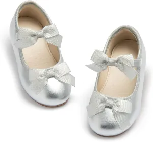 ESTINE Toddler/Little Kid Girls Dress Mary Jane Flats Flowers Fashion Princess Ballet Shoes