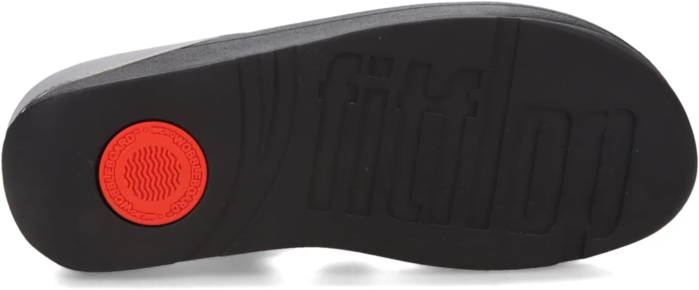 FitFlop Women's Halo Bead-Circle Metallic Toe-Post Sandals Wedge
