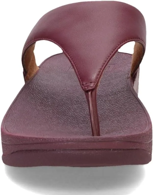 FitFlop Women's Lulu Leather Toe-Post Sandals Wedge
