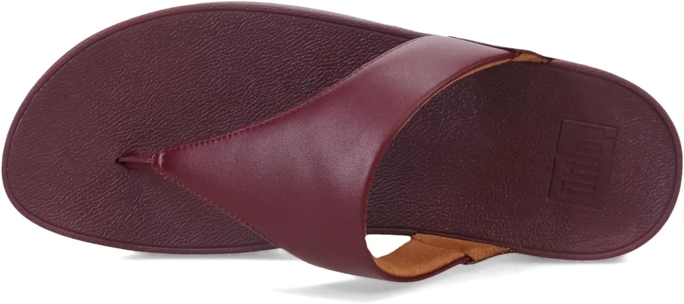 FitFlop Women's Lulu Leather Toe-Post Sandals Wedge