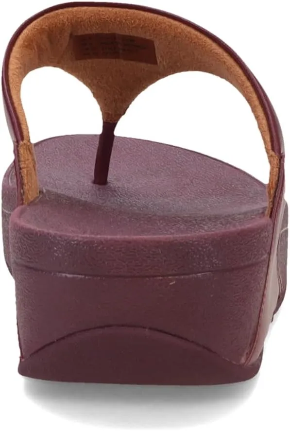FitFlop Women's Lulu Leather Toe-Post Sandals Wedge