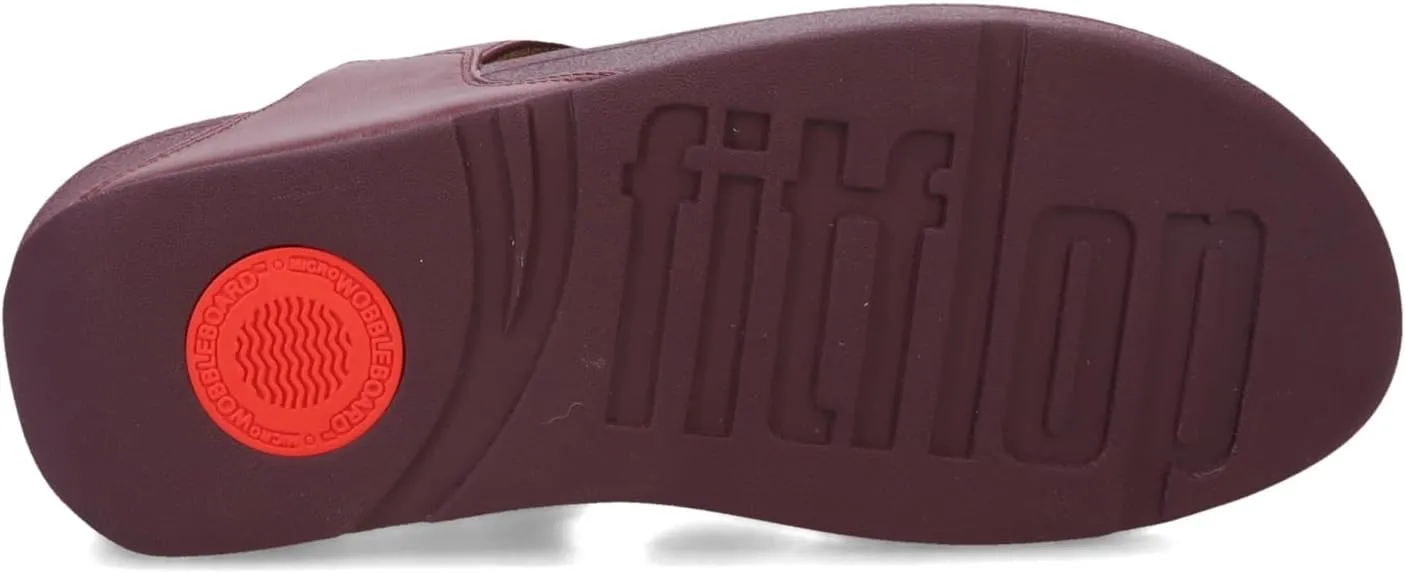 FitFlop Women's Lulu Leather Toe-Post Sandals Wedge