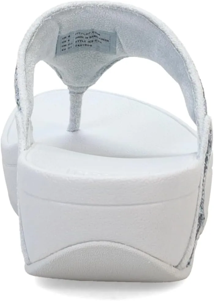 FitFlop Women's Lulu Multi-Tonal Glitter Toe-Post Sandals Wedge