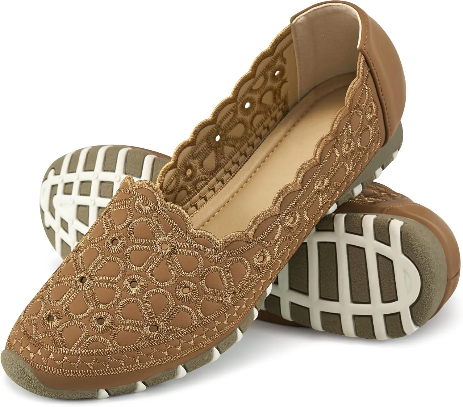 Flats for Women Dressy Comfortable: Closed Toe Dress Ballet Flats Slip on Round Toe Comfort Womens Shoes Work