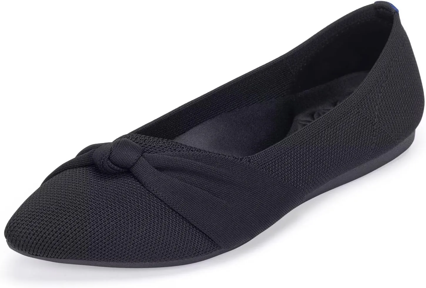 Frank Mully Womens Pointed Toe Flats Knit Dress Shoes Comfort Women Shoes Slip On Shoes for Woman Classic Softable Shoes Low Wedge