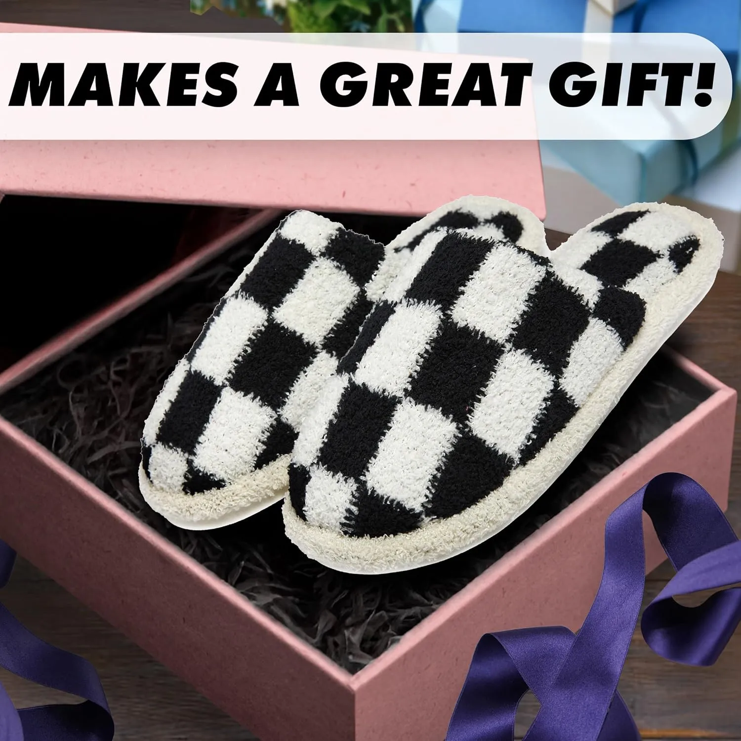 Funky Junque Cozy Microfiber Women's Slippers with Non-Slip Sole - Easter Designs, Spring Patterns