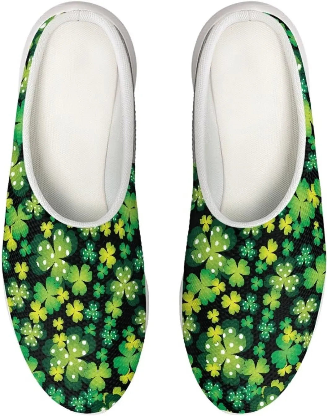 Garden Shoes Womens Slip On Wide Mesh Garden Clogs Rubber Garden Loafers Outdoor Garden Sandals