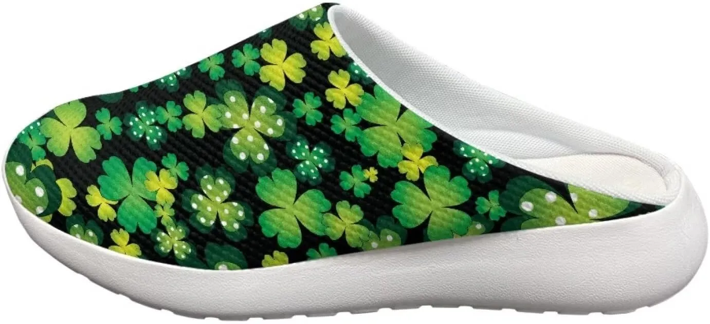 Garden Shoes Womens Slip On Wide Mesh Garden Clogs Rubber Garden Loafers Outdoor Garden Sandals