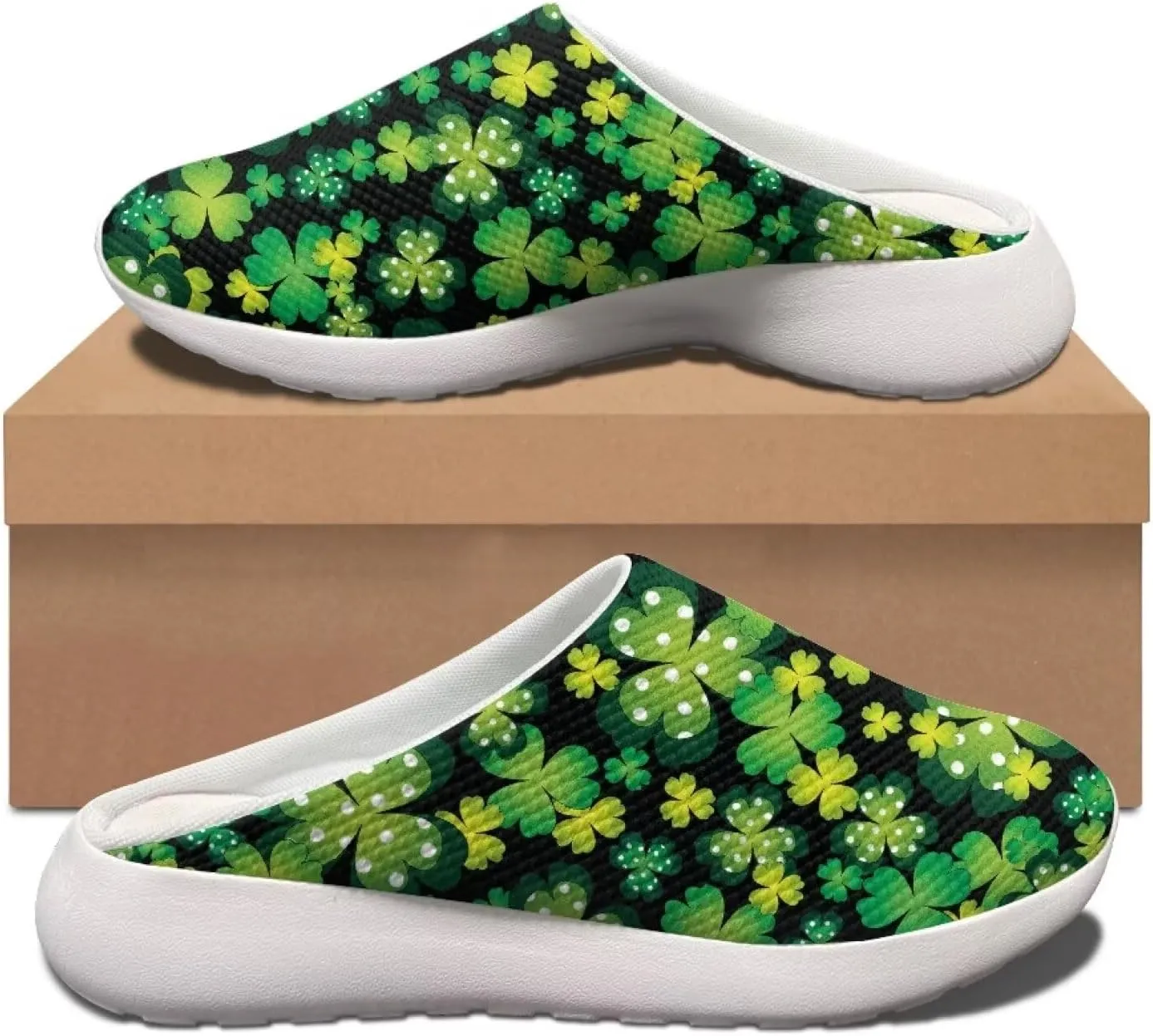 Garden Shoes Womens Slip On Wide Mesh Garden Clogs Rubber Garden Loafers Outdoor Garden Sandals