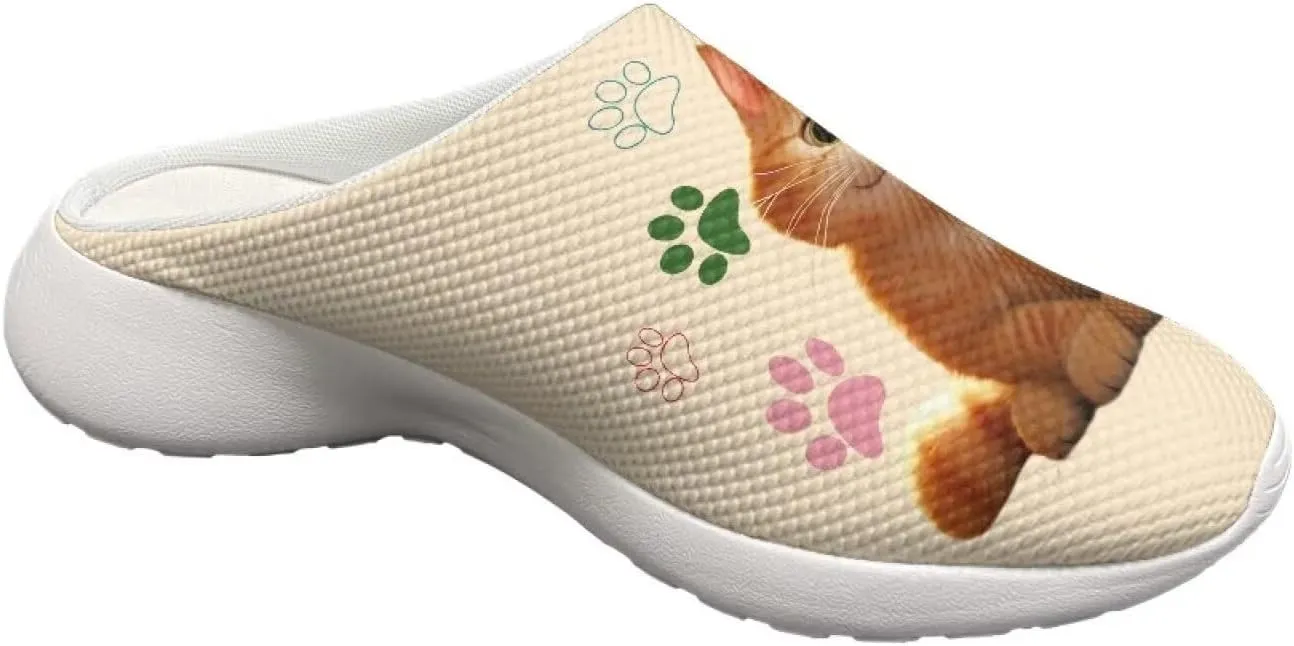 Garden Slip On Shoes for Women Mesh Garden Clogs Rubber Garden Loafers Outdoor Garden Sandals