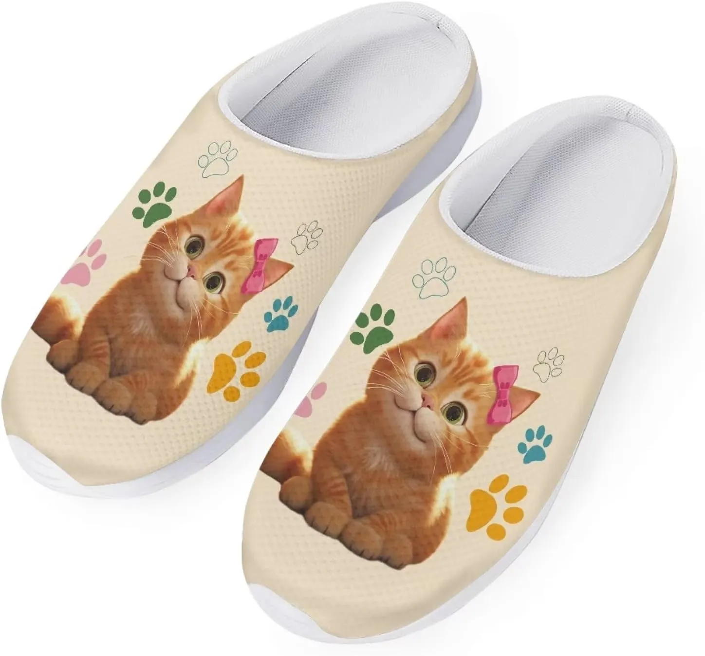Garden Slip On Shoes for Women Mesh Garden Clogs Rubber Garden Loafers Outdoor Garden Sandals