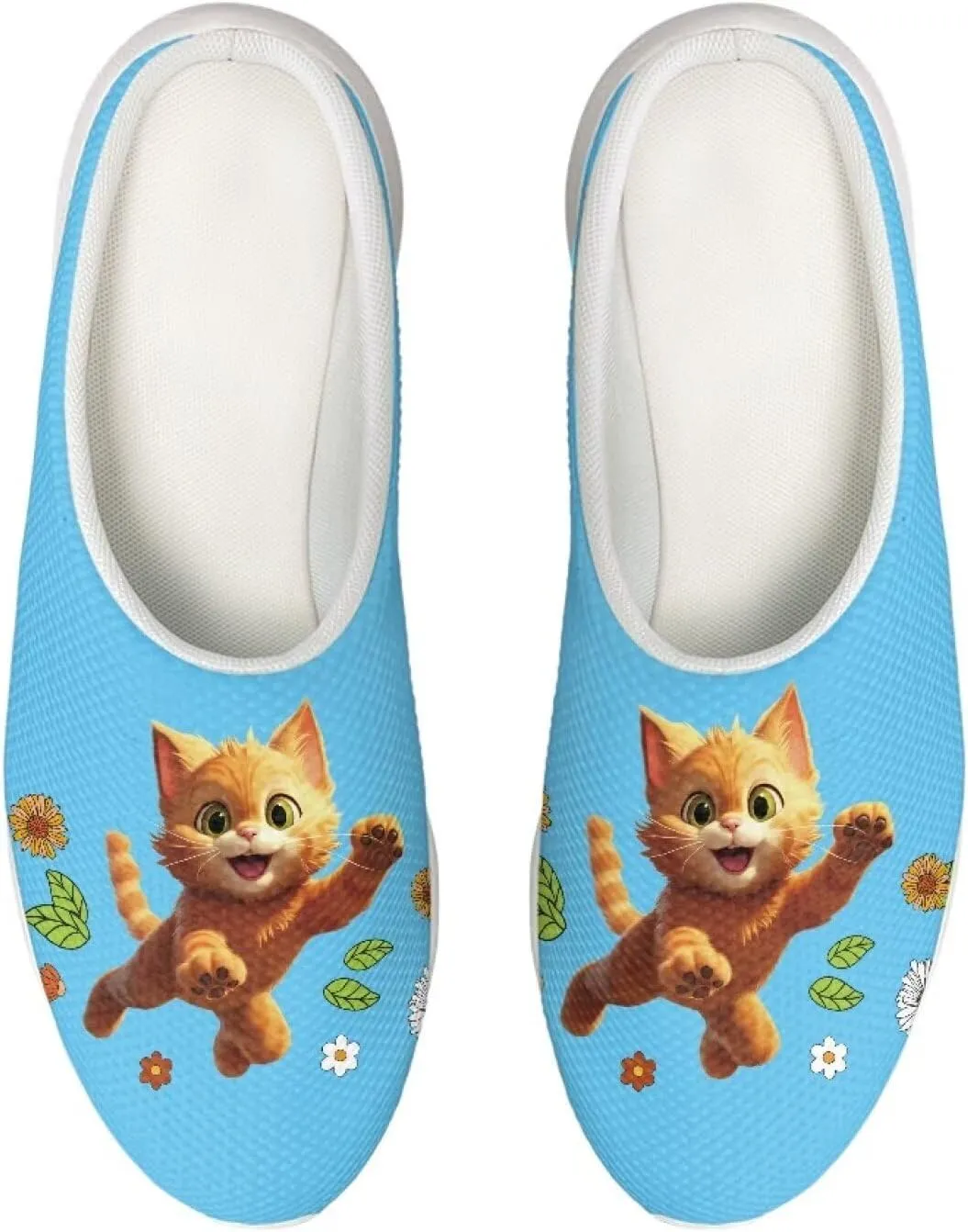 Garden Slip On Shoes for Women Mesh Garden Clogs Rubber Garden Loafers Outdoor Garden Sandals