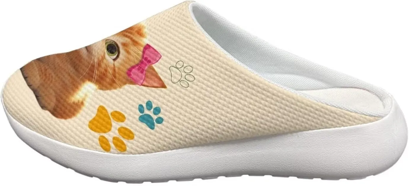 Garden Slip On Shoes for Women Mesh Garden Clogs Rubber Garden Loafers Outdoor Garden Sandals