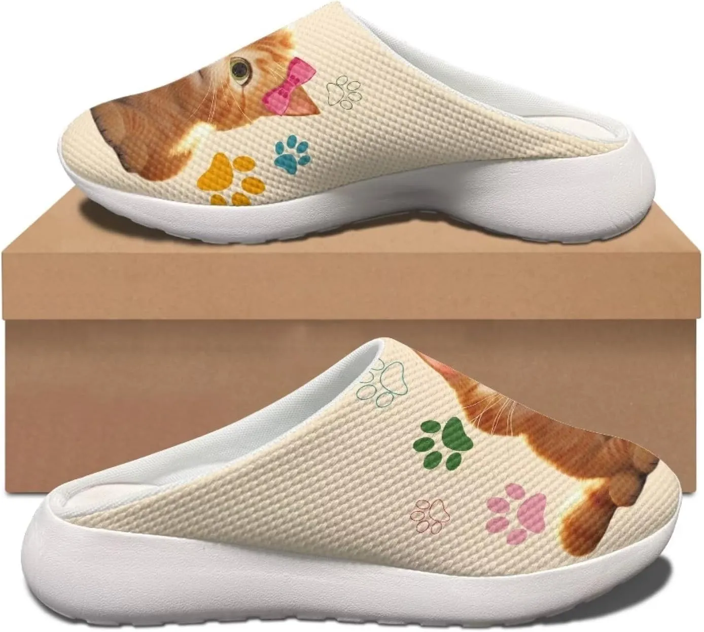 Garden Slip On Shoes for Women Mesh Garden Clogs Rubber Garden Loafers Outdoor Garden Sandals