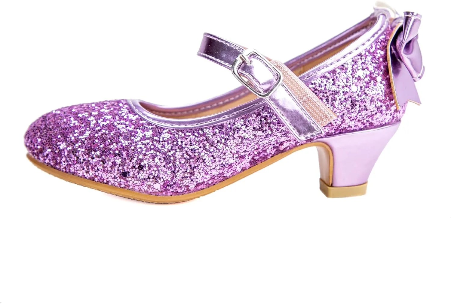 Girls Dress Shoes Low Heel Princess Shoes Wedding Party Mary Jane Flats for Toddler/Little Kids