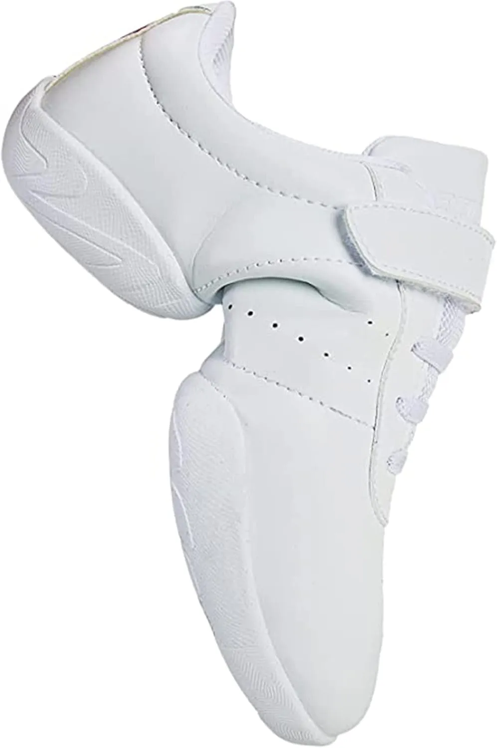 Girls White Cheerleading Dance Shoes Youth Athletic Training Tennis Walking Competition White Sneakers Girls