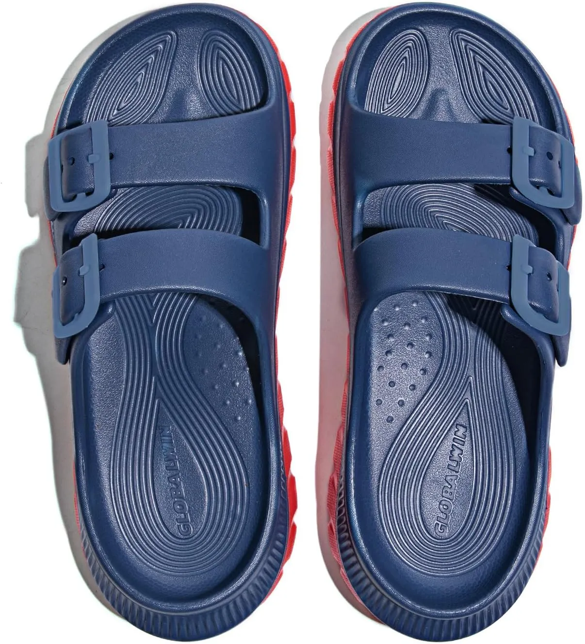 GLOBALWIN Recovery Slides For Women Mia Comfortable Sandals With Arch Support Indoor Outdoor Cloud Slippers Reduce Stress on Feet Lightweight