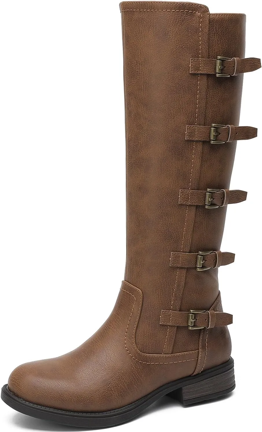GLOBALWIN Women's Knee High Boots Horseback Riding Tall Boots For Women With Low Heel Comforable For Walking