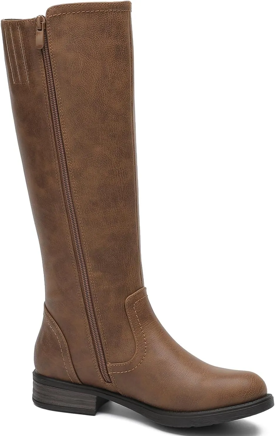 GLOBALWIN Women's Knee High Boots Horseback Riding Tall Boots For Women With Low Heel Comforable For Walking