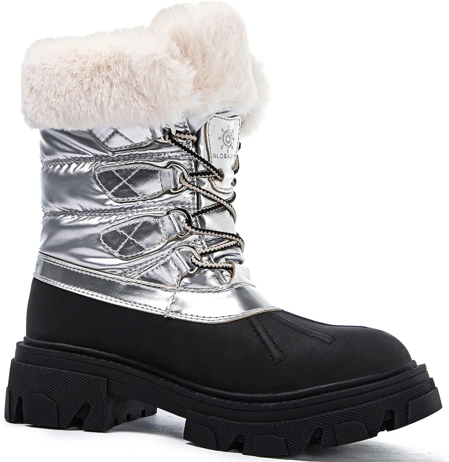 GLOBALWIN Women's Snow Boots Ankle Winter Boots For Women