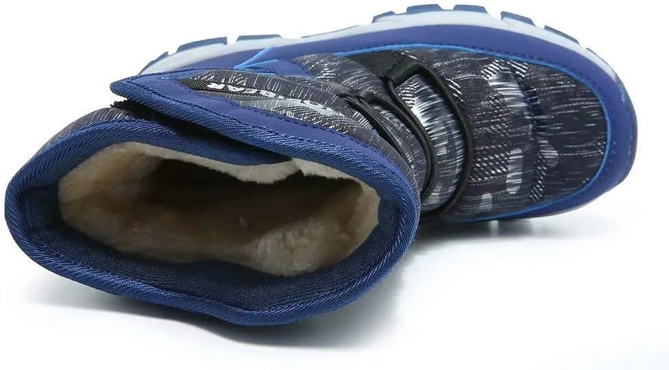 GUBARUN Boys Snow Boots Winter Waterproof Slip Resistant Cold Weather Shoes (Toddler/Little Kid/Big Kid)