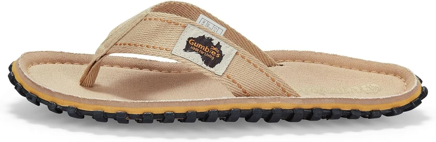 Gumbies Islander Unisex Flip Flops, with Supersoft Cotton Toe Post and Durable Recycled Rubber Sole - Comfort Guaranteed