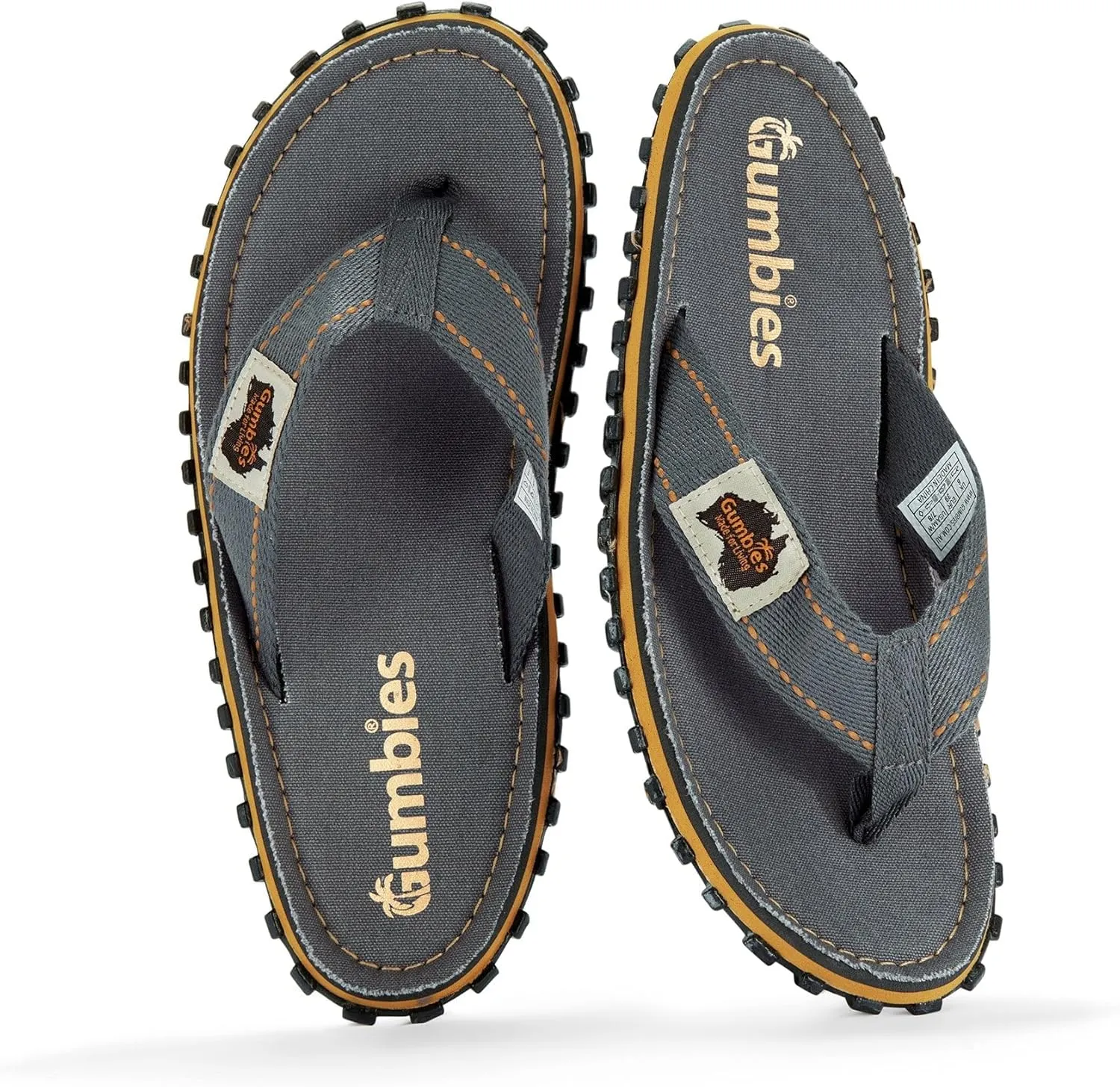 Gumbies Islander Unisex Flip Flops, with Supersoft Cotton Toe Post and Durable Recycled Rubber Sole - Comfort Guaranteed