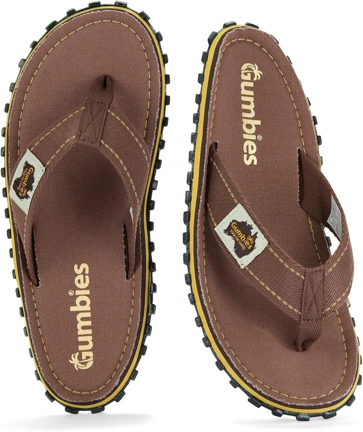 Gumbies Islander Unisex Flip Flops, with Supersoft Cotton Toe Post and Durable Recycled Rubber Sole - Comfort Guaranteed