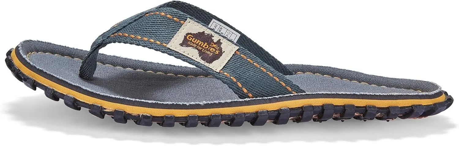 Gumbies Islander Unisex Flip Flops, with Supersoft Cotton Toe Post and Durable Recycled Rubber Sole - Comfort Guaranteed